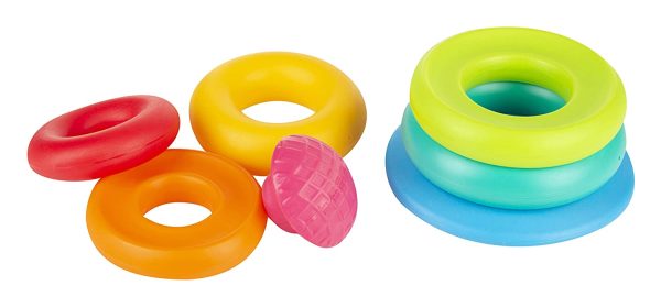 Funskool Giggles - Stack A Ring , Multicolour Stacking Toy With 5 Colourful Rings, Helps To Grasp,Shake And Stack, 12 Months & Above, Infant And Preschool Toys - Image 2