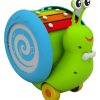 Giggles Funskool Giggles, 3 In 1 Pull Along Musical Snail, Xylophone, Drum And Walking, Pull Along, Preschool Toys, 12 Months & Above, Infant, Multicolour - Image 3