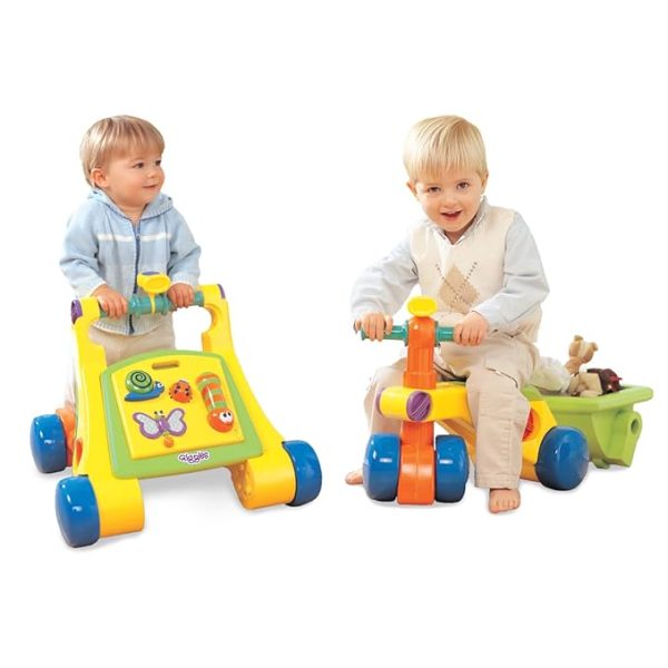 Funskool Giggles, Walk N Ride, 3 in 1 Activity Toy, Walker and Trike, Detachable Pull-Along Trailer, Sturdy and Safe, 9 Months to 3 Years - Image 2