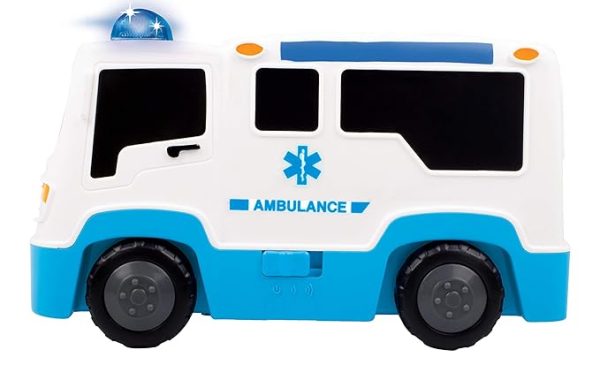 Funskool Giggles, Rescue Ambulance, Multicolour Vehicle with Lights and Sounds, Develops Motor Skills, 12 Months & Above, Infant and Preschool Toys - Image 3