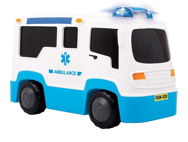 Funskool Giggles, Rescue Ambulance, Multicolour Vehicle with Lights and Sounds, Develops Motor Skills, 12 Months & Above, Infant and Preschool Toys - Image 5