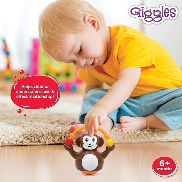 Giggles Push And Crawl Monkey - Image 2