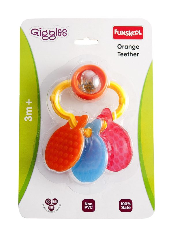 Giggles orange teether rattle - Image 4
