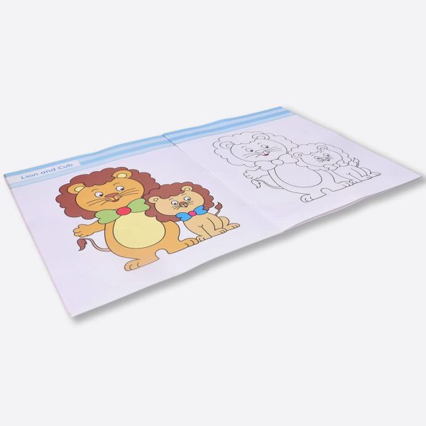 Navneet Theme Copy Colouring Book - Set of 4 books - Actions, Sports, Animals & their babies, Insects - Painting and colouring books for kids - Image 11