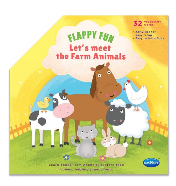 Navneet Flappy Fun Picture Book– Lets meet the Farm Animals