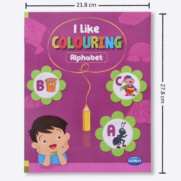 Navneet I Like Colouring book series(Alphabet, Numbers ,Ka Kha Gha and shapes) age Appropriate coloring books Youva colours - Image 12
