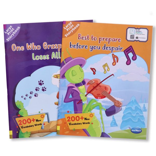 Navneet Large Print Storybooks - Set of 2 books with 200+ Vocabulary Words