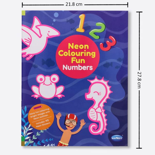 Navneet Neon Colouring Fun Book for Toddlers - Farm, Jungle, Shapes & Numbers - Image 10