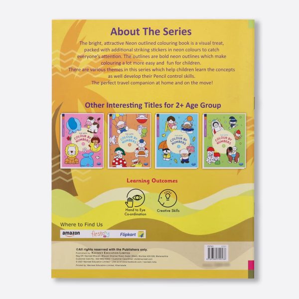 Navneet Neon Colouring Fun Book for Toddlers - Farm, Jungle, Shapes & Numbers - Image 4