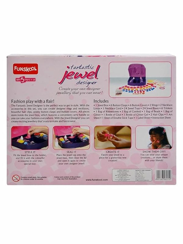 Funskool Handycrafts Fantastic Jewel Designer ,Custom Jewellery Making Kit , Make your own designer jewellery , DIY jewellery, DIY Kit, Ages 5 Years and Above, Multicolour - Image 2