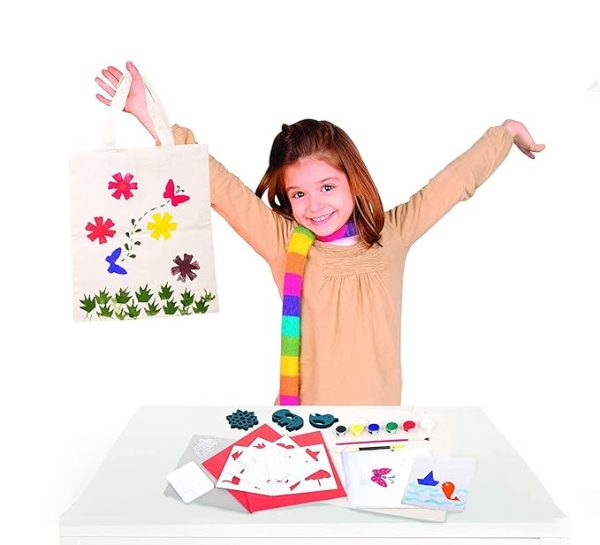 Handycrafts - DIY Stamping kit, Block Printing Kit, 5 Years +, Fabric Stamping kit - Image 3