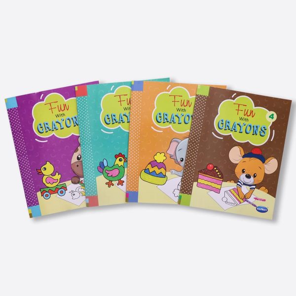 Navneet Fun with Crayons series set of 4 books with different images - Image 6