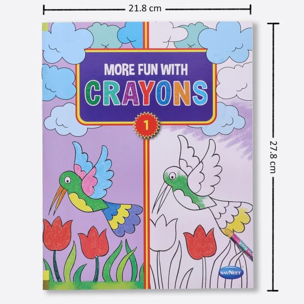 Navneet More Fun with crayons - Part 1- 4 colouring book series - Image 2