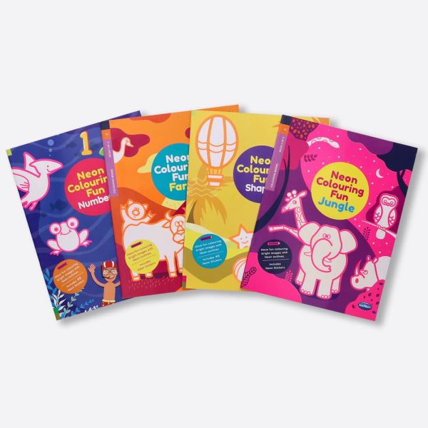 Navneet Neon Colouring Fun Book for Toddlers - Farm, Jungle, Shapes & Numbers - Image 6