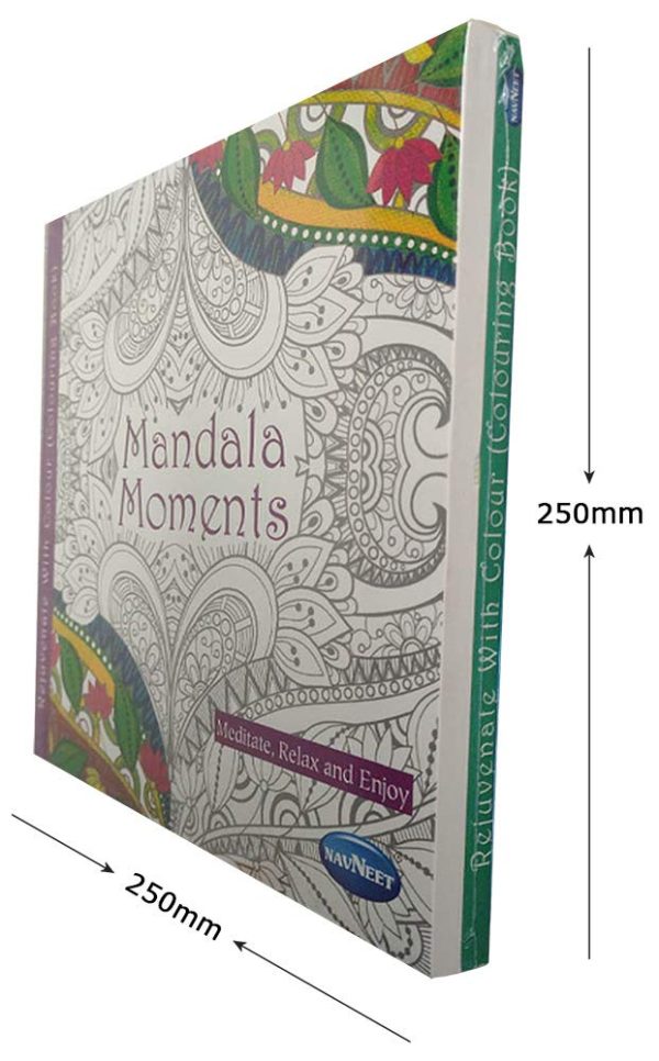 Navneet Adult Colouring Book - Mandala Moments & Soulful Spectacles - Image 2
