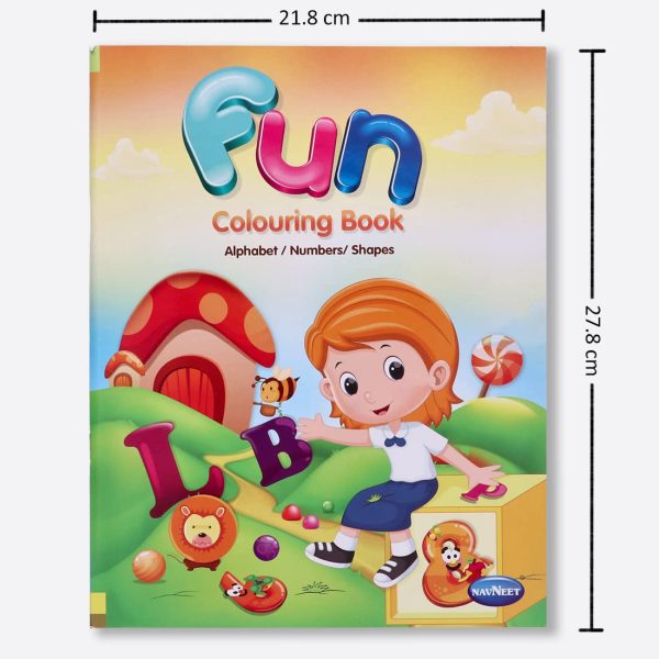 Navneet Fun Colouring Book, Alphabets Numbers and Shapes - Image 9