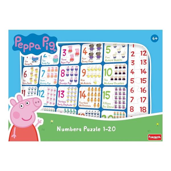 Funskool Pepa Pig Numbers Puzzle 1-20 - Image 2