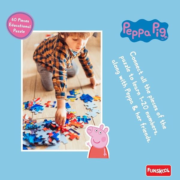 Funskool Pepa Pig Numbers Puzzle 1-20 - Image 3