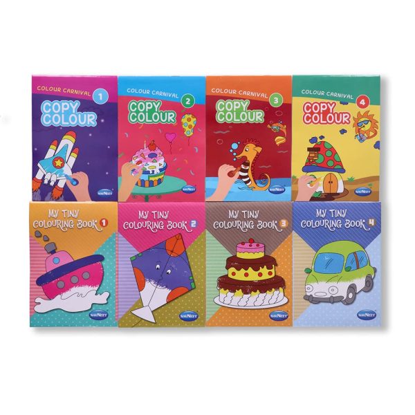 Navneet Colour Carnival and Tiny Colouring Book Combo Pack - Copy Colouring Series- Pack of 8 Books- Travelling Pack- Easy to carry - Image 8