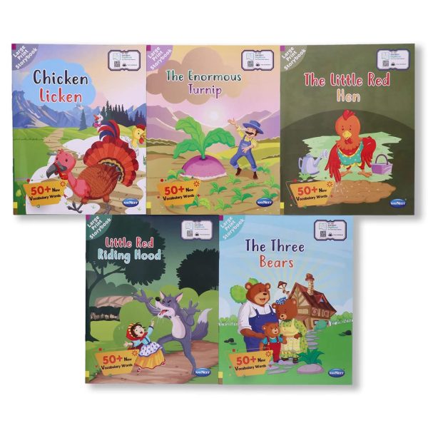 Navneet Large Print Storybooks 1- Set of 5 books