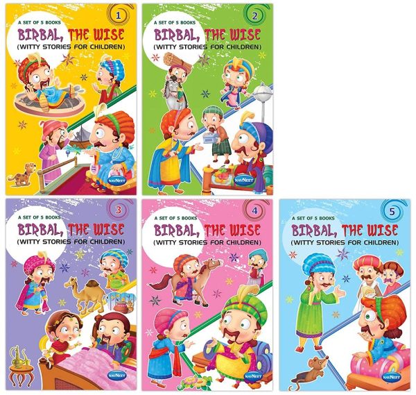 Combo listing set of 5-Birbal the wise -stories books witty stories for children