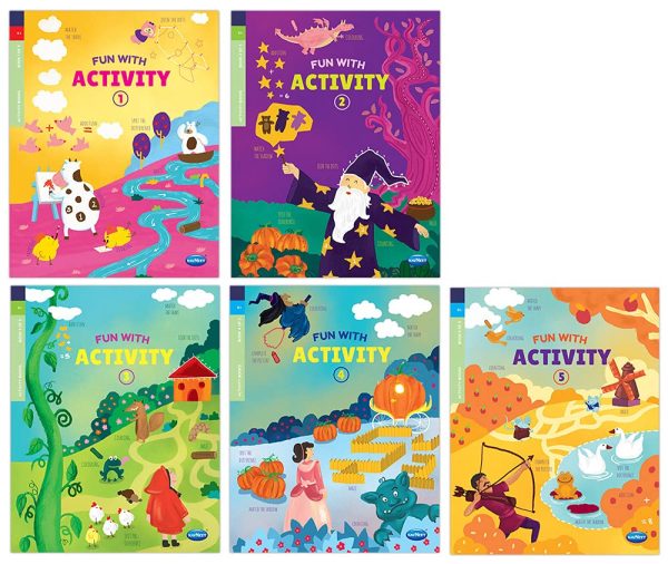 Navneet Fun With Activity Books Set of 5 books for Kindergarten Kids