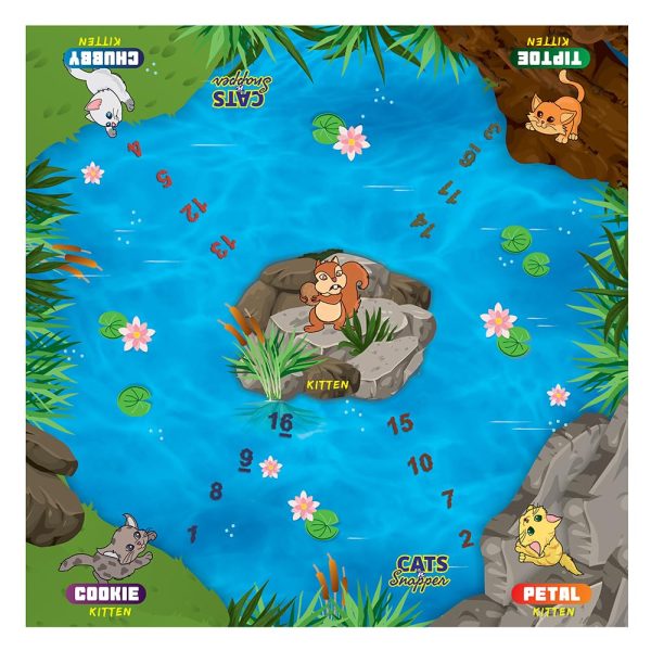 Navneet Cats N' Snapper Board Game - Practice addition & subtraction - Educational family Game –For Age 5 & up – Foundational Math game - Mental - Image 4