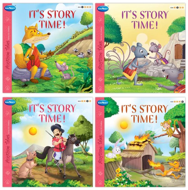 Navneet It's Story Time (Story Books) 1 to 4- Best for building lifetime bond with reading- With Colourful Illustrations- Read aloud stories for kids- Best Library Book