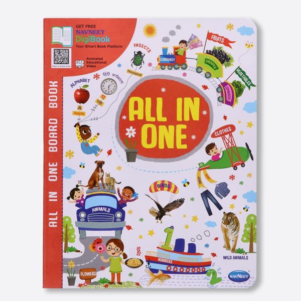 Navneet All In One Board Book (Eng.) - First Early Learning book for Kindergarten - Picture Board book for toddlers and babies - eBook - Animated...