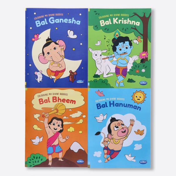 Navneet Colouring My Divine Buddies series- Bal Ganesha, Bal Krishna, Bal Hanuman and Bal Bheem series.