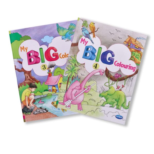 Navneet My Big Colouring Book -III and IV Bold, big and eye-catching illustrations