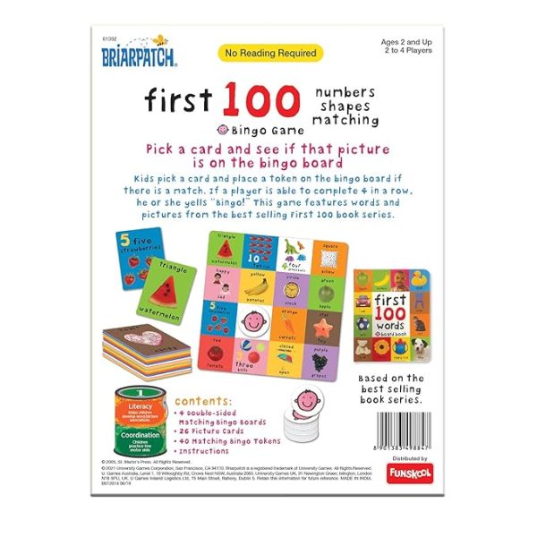 Funskool First 100 Numbers Shape Matching Bingo Game - Image 3
