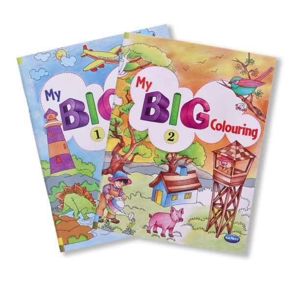 Navneet My Big Colouring Book - I and II Bold, big and eye-catching illustrations