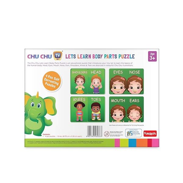 Funskool Chu Chu Tv- Lets Learn Body Parts Puzzle - Image 5