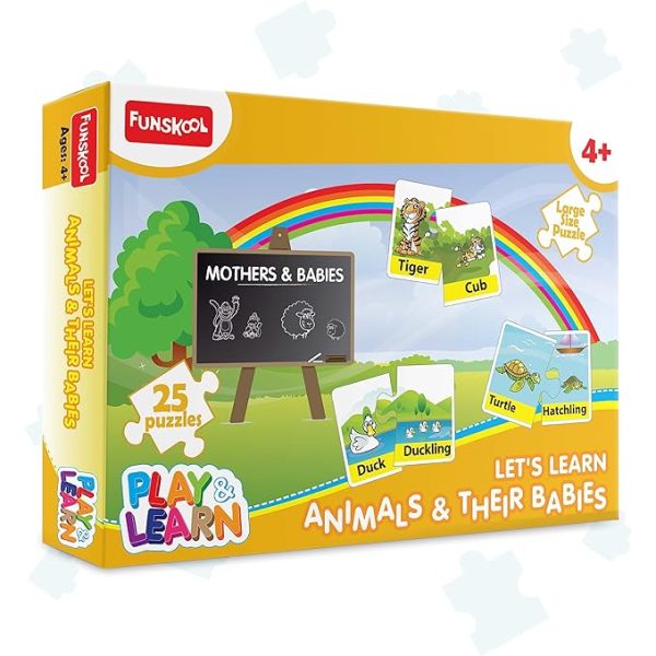 Funskool Lets Learn Animals & Their Babies