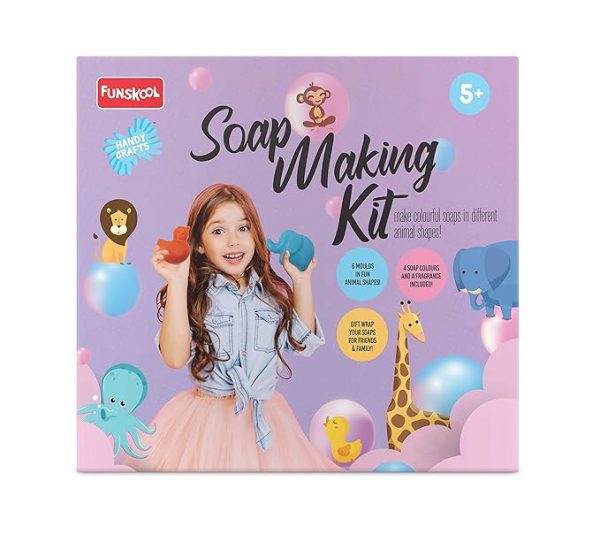 Handycrafts - Soap Making Kit, Make 6 Different soap Shapes, 5 Years +,Art and Craft kit
