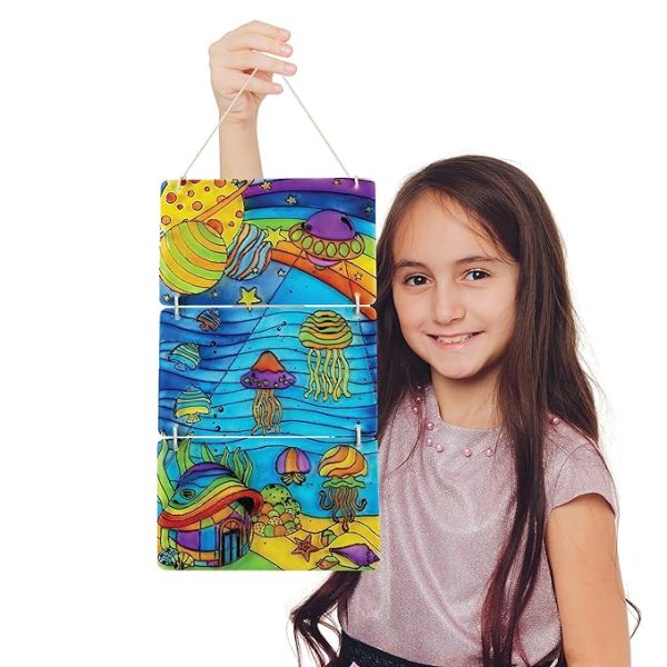 Funskool Handycrafts Glass Painting Deluxe, Arts and Crafts Kit, Create a Colourful Wall Hanging, Ages 6 Years and Above, Multicolour - Image 7