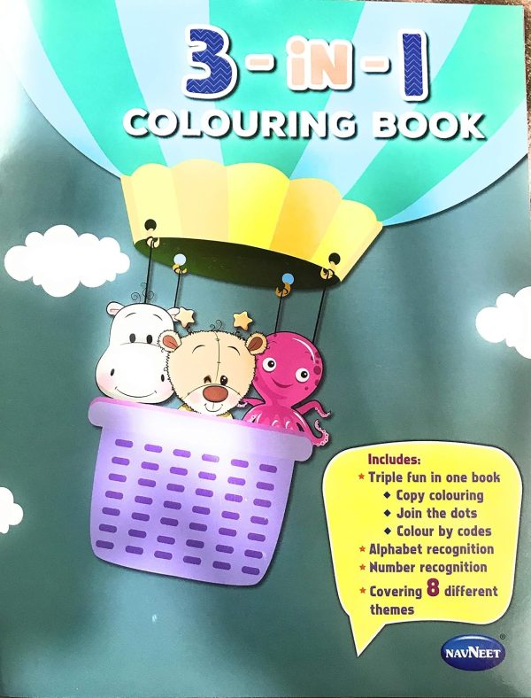 Navneet 3 in 1 Colouring Book