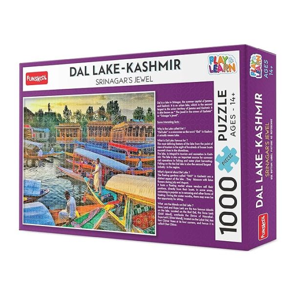 Funskool 1000 Pieces Puzzle - Dal Lake Kashmir - Image 3