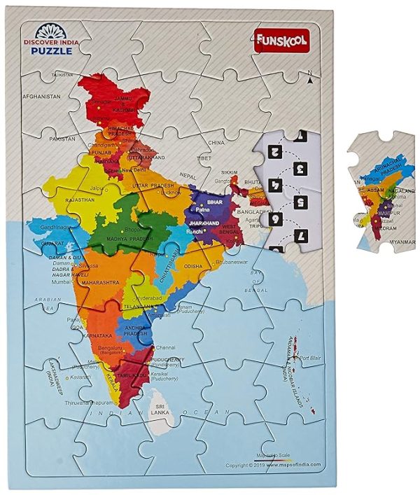 Funskool Discover India Puzzle - Image 3