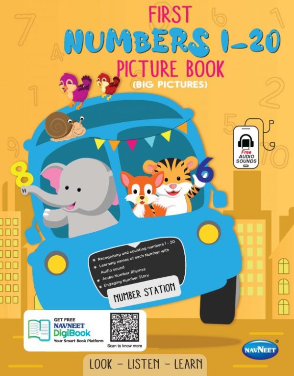 Navneet First Numbers 1 - 20 Picture Book (Big Pictures)