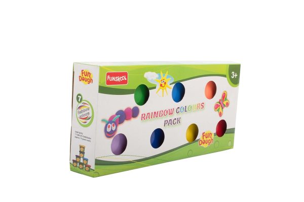 Fundough - Rainbow Colours , Shaping and Sculpting , 3years + , Multi-Colour - Image 4