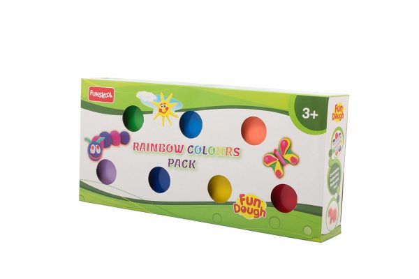 Fundough - Rainbow Colours , Shaping and Sculpting , 3years + , Multi-Colour - Image 2