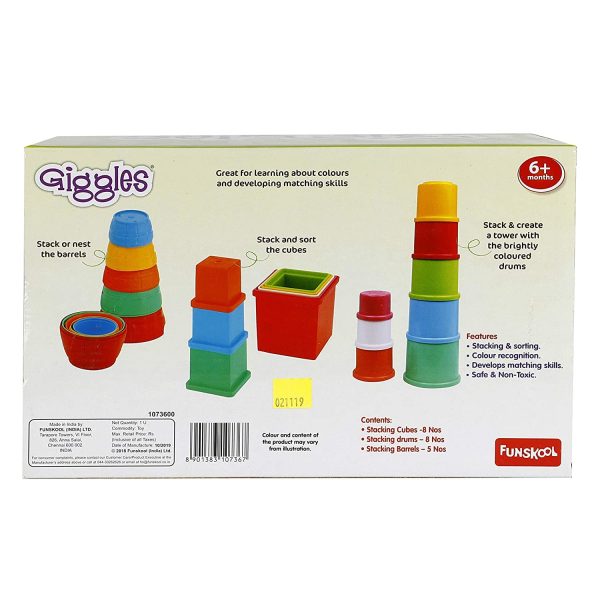 Funskool Giggles Stack & Tumbler Toy Gift Set - Image 2