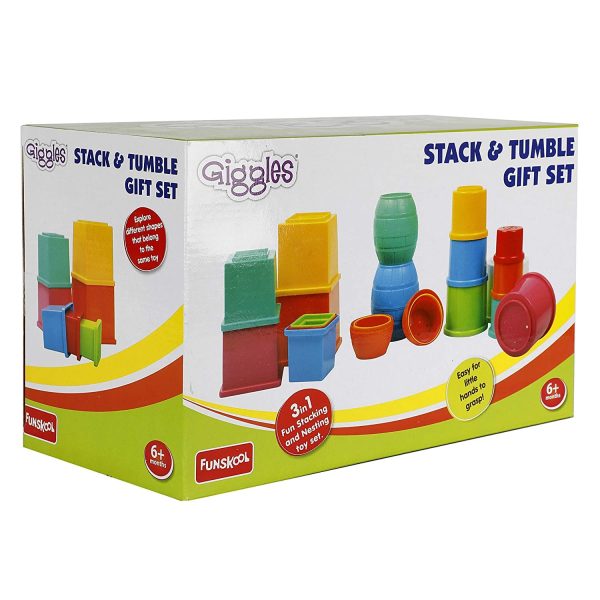 Funskool Giggles Stack & Tumbler Toy Gift Set - Image 4
