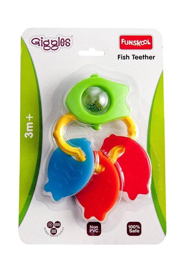 Giggles, Fish Teether, Teether for Babies to soothen their gums