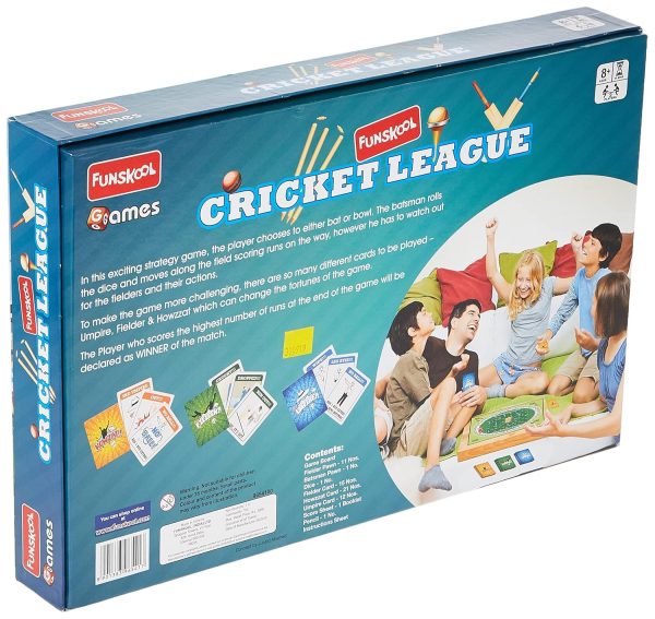 Funskool cricket league board game- Multi color for All ages - Image 4