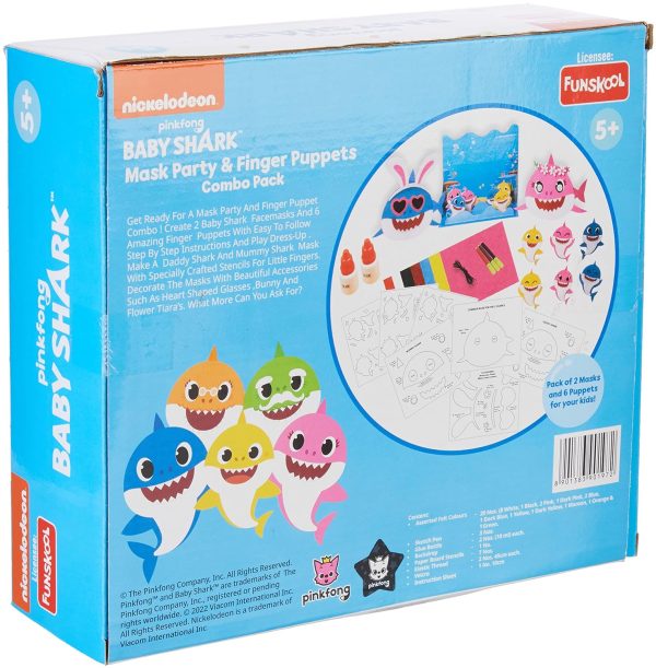Funskool Baby Shark Mask Party & Finger Puppets Combo Pack - Image 3