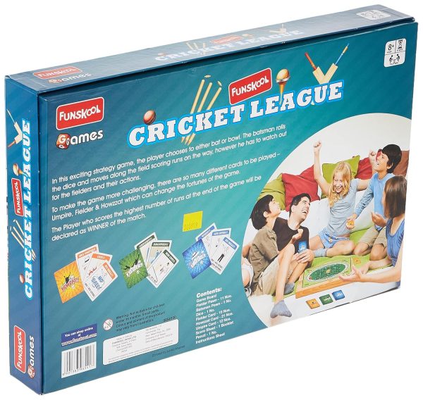 Funskool cricket league board game- Multi color for All ages - Image 3