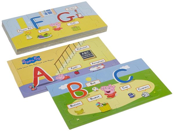 Funskool-Peppa Pig Alphabet Floor,Educational,56 Pieces,Puzzle,for 3 Year Old Kids and Above,Toy - Image 4